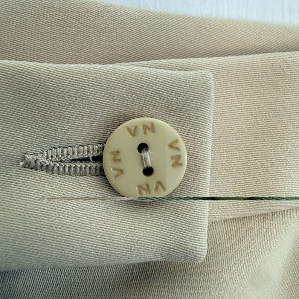 Vintage VN Womens Yellow Dress Pants Size 8 Button Zipper Trousers High Waist - Picture 6 of 12